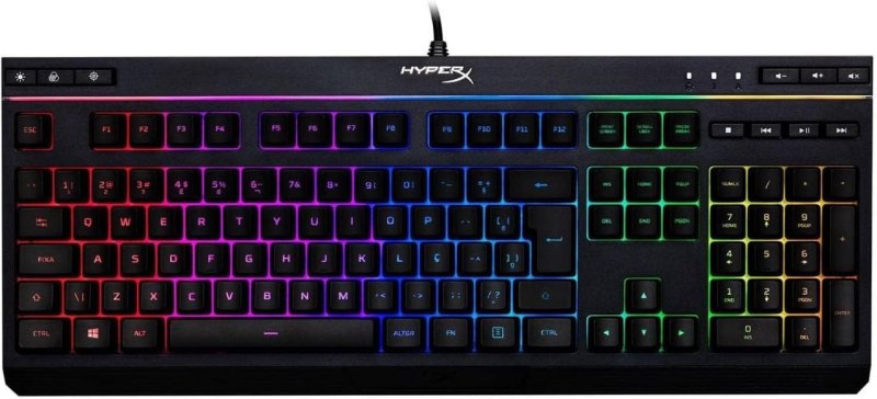 HyperX Alloy Core RGB ABNT2 - Teclado Gamer - Preto