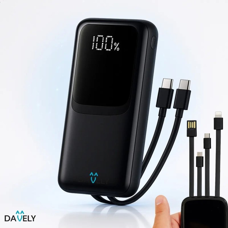 Power Bank 20000mAh 22.5W com Display Digital