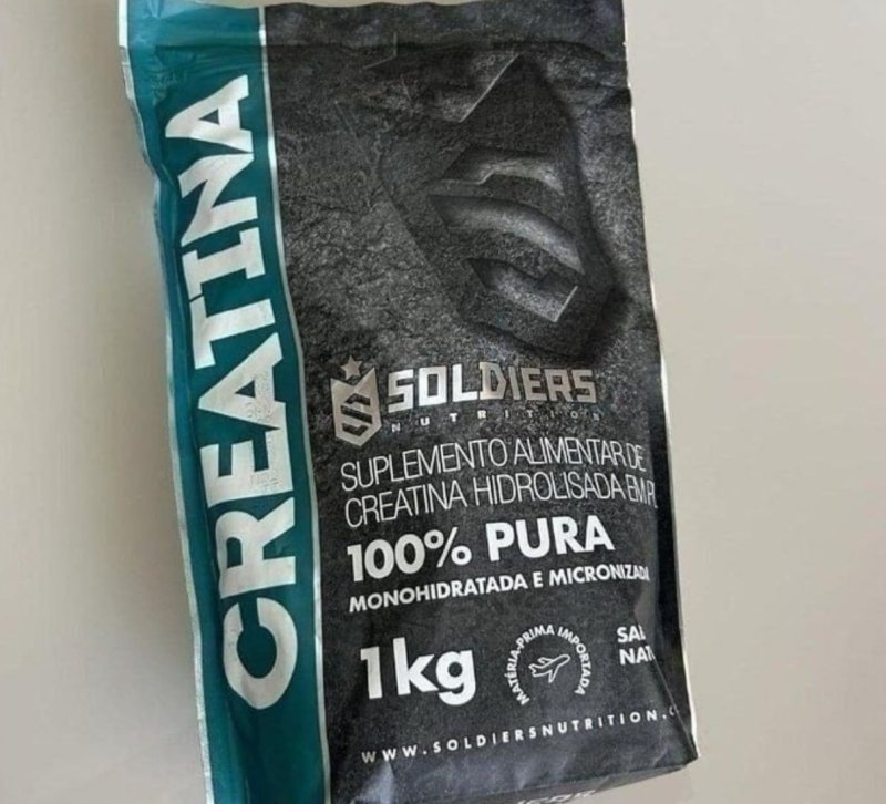 Creatina 1kg Suplemento Monohidratada em pó 100% Pura - Soldiers Nutrition