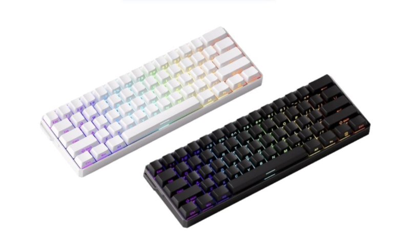 Teclado Magnético Akko Fun60 Pro HE, RGB, 8000Hz, Gatilho rápido 0.001