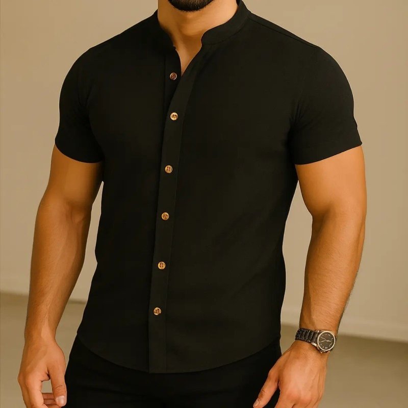 Camisa Manga Curta Gola Padre Premium + Frete Grátis