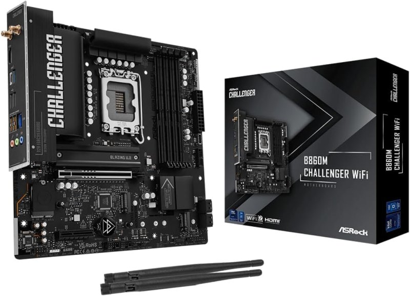 ASRock Placa-mãe B860M Challenger WiFi mATX, Intel