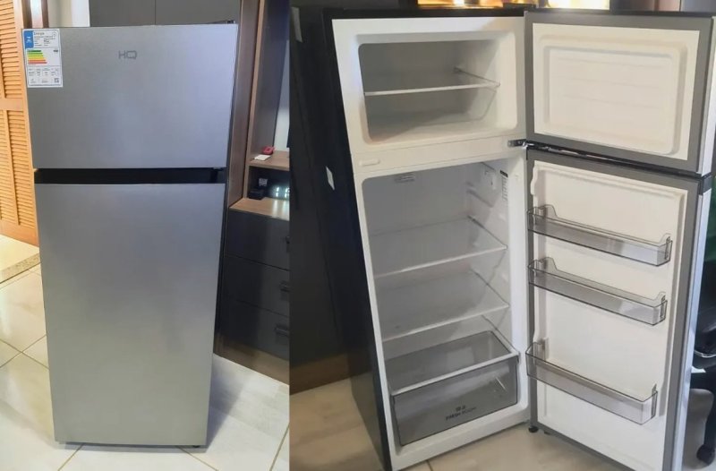 Geladeira Refrigerador HQ Defrost 290 Litros Preto HQ-290RDF (110, Volts)
