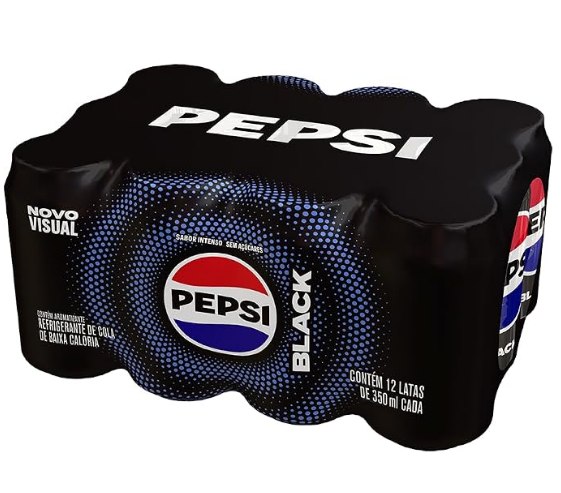 Refrigerante Pepsi Zero BLACK, Lata 350Ml Pack (12 Unidades)
