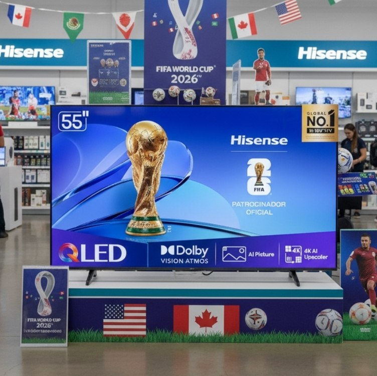 Smart TV Hisense HI-QLED 4K 55" Polegadas com Dolby Vision