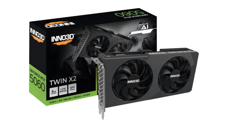 Placa De Vídeo Nvidia GeForce RTX 5060 Twin X2 8GB