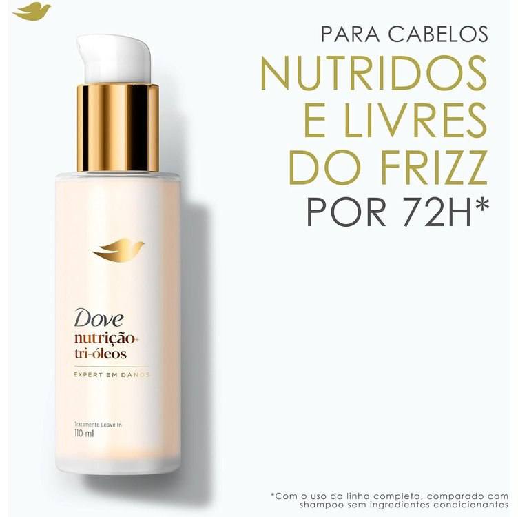 Dove Leave-In Nutrição + Tri-Óleos 110ml Pump