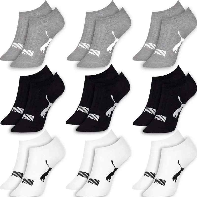 Kit 9 Pares Meias Puma Sapatilha Soquete Invisível Original