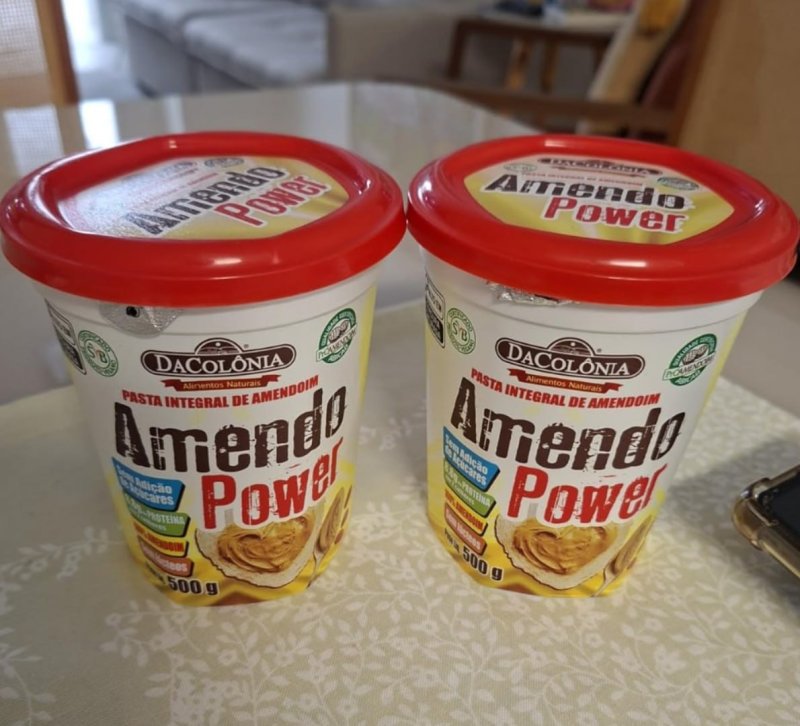 DaColônia Amendopower - Pasta De Amendoim Integral, Zero, 500G