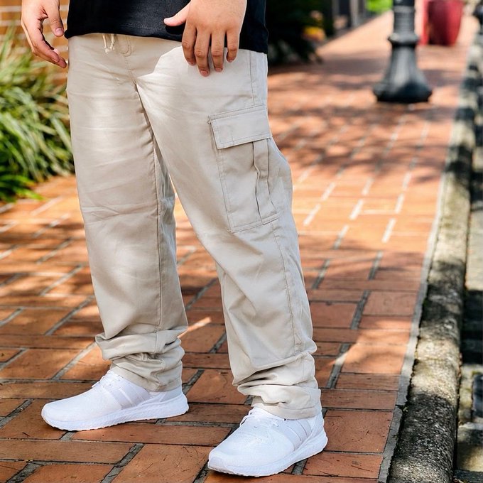 Calça Jogger Cargo Sarja (3 cores) + Frete Grátis