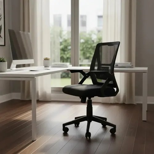 Cadeira de Escritório Presidente Ergonômica Valencia Diretor Executiva com Apoio de Braço, Suporte Lombar e Malha Respirável LuvinCo
