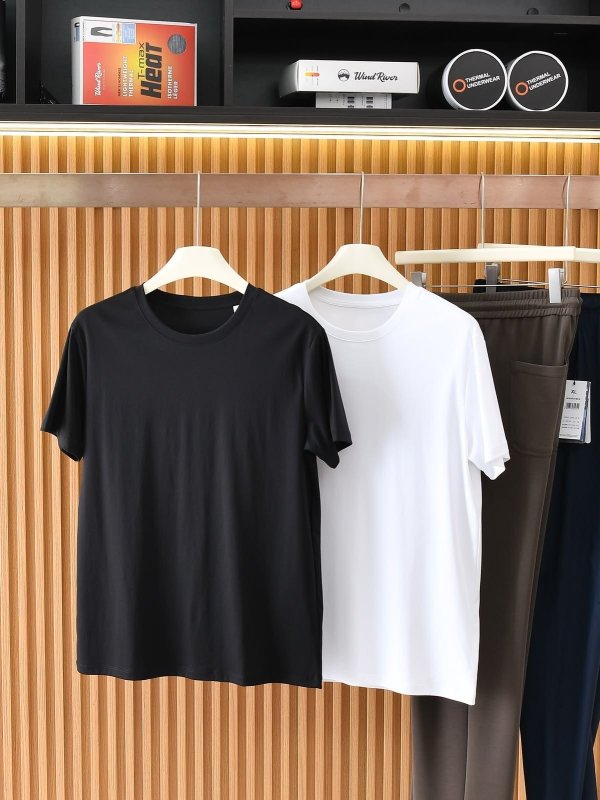 Kit 2 Camiseta Masculina Malha Peruana Premium