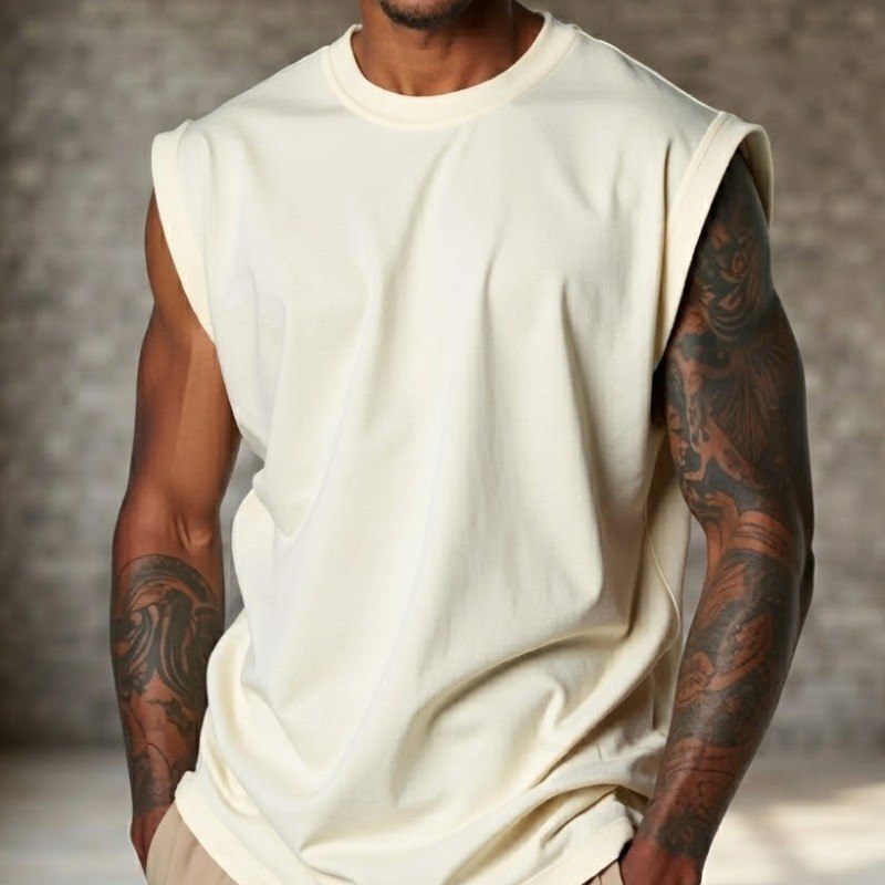 Regata Masculina Oversized Machão Muscle 100% Algodão
