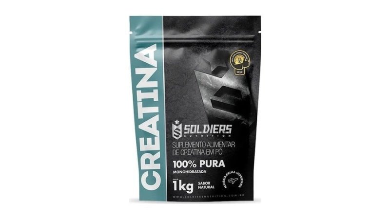 Creatina 1kg Suplemento Monohidratada em pó 100% Pura Soldiers Nutrition