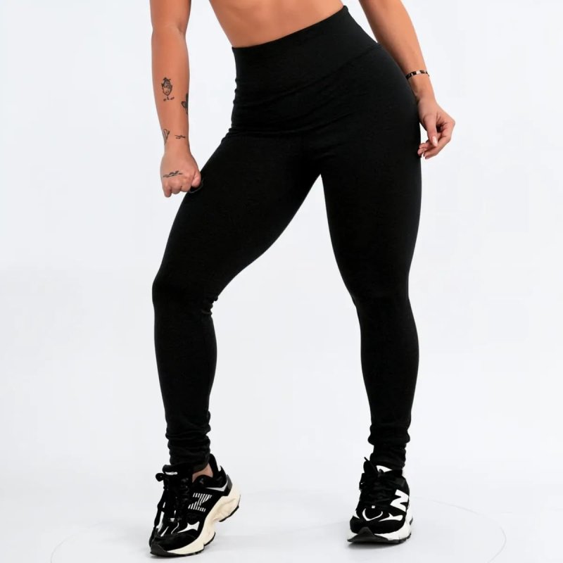 Calça Legging Leg Zero Cintura Alta Transparência Academia - 3 Cores