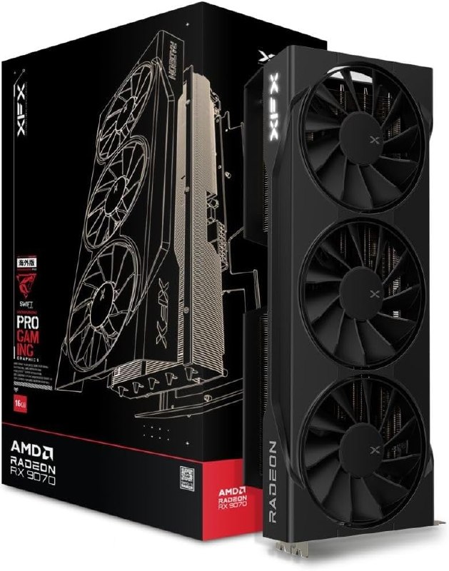 Placa de Vídeo XFX Swift RX 9070 OC Triple Fan Gaming Edition 16GB