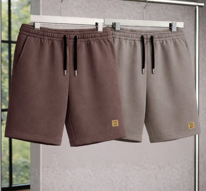 Kit 2 Bermuda Shorts Masculino Moletinho Curta