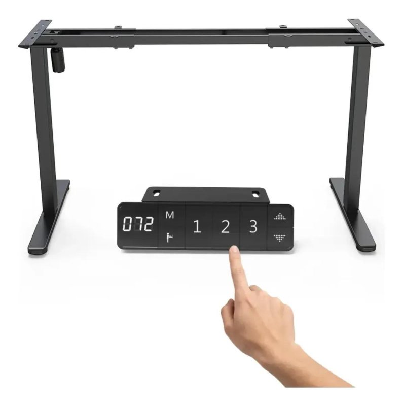 Estrutura De Mesa Elétrica Ergonômica C/ Regulagem Altura Preto