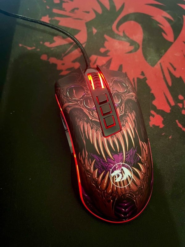 Mouse Gamer Redragon Infernal Dragon Ryu 8 Botões RGB 16000DPI - ID711