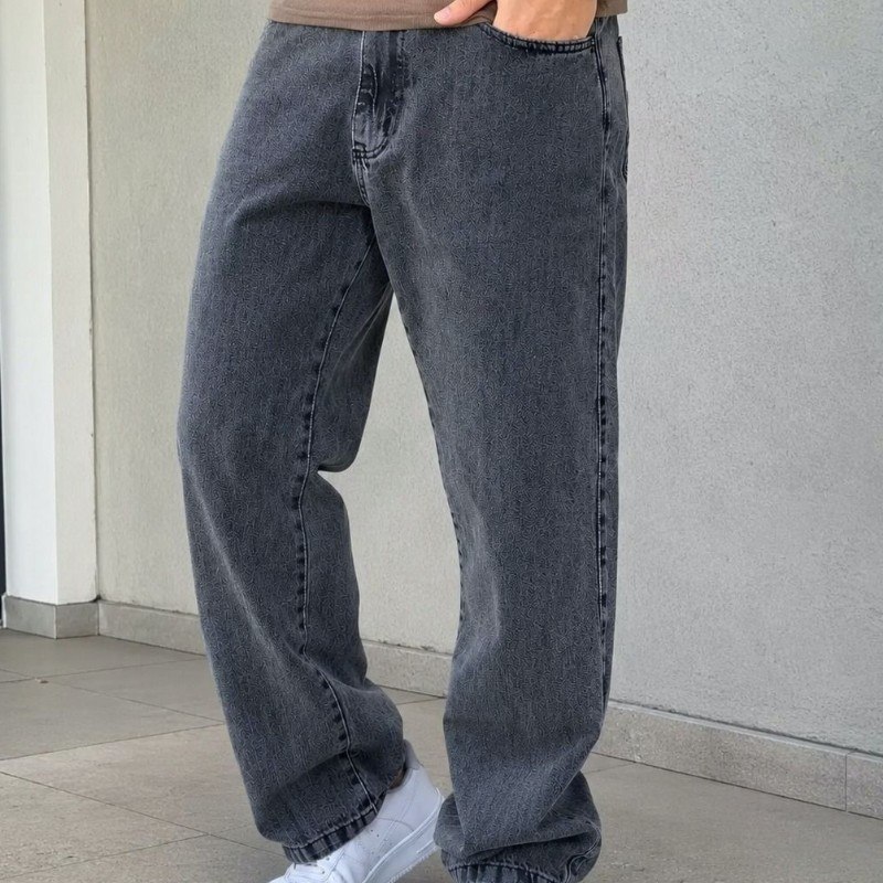 Calça Balão Calca Jeans Masculina Bag Boca Larga Streetwear
