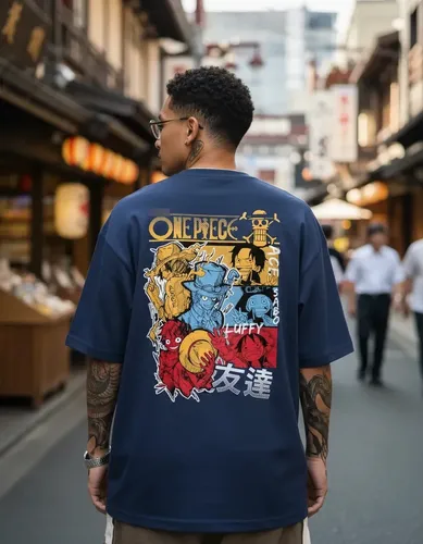 Camiseta Basica Estampada Anime One Piece 100% Algodão