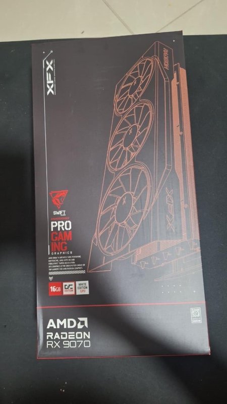 XFX Swift AMD Radeon RX 9070 OC Branco Triple Fan Gaming Edition 16GB GDDR6 com cupom