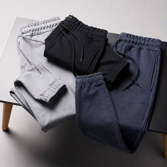 Kit 3 Calça Moletom Slim Jogger Com Bolso Masculino Adulto