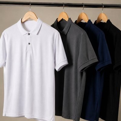 Kit 2 Camisa Gola Polo Masculina Básica Piquet Camiseta