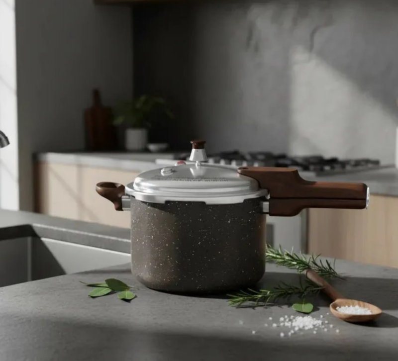 Panela De Pressão Fechamento Externo Presscook Grafito 4,2l - Mimo Style
