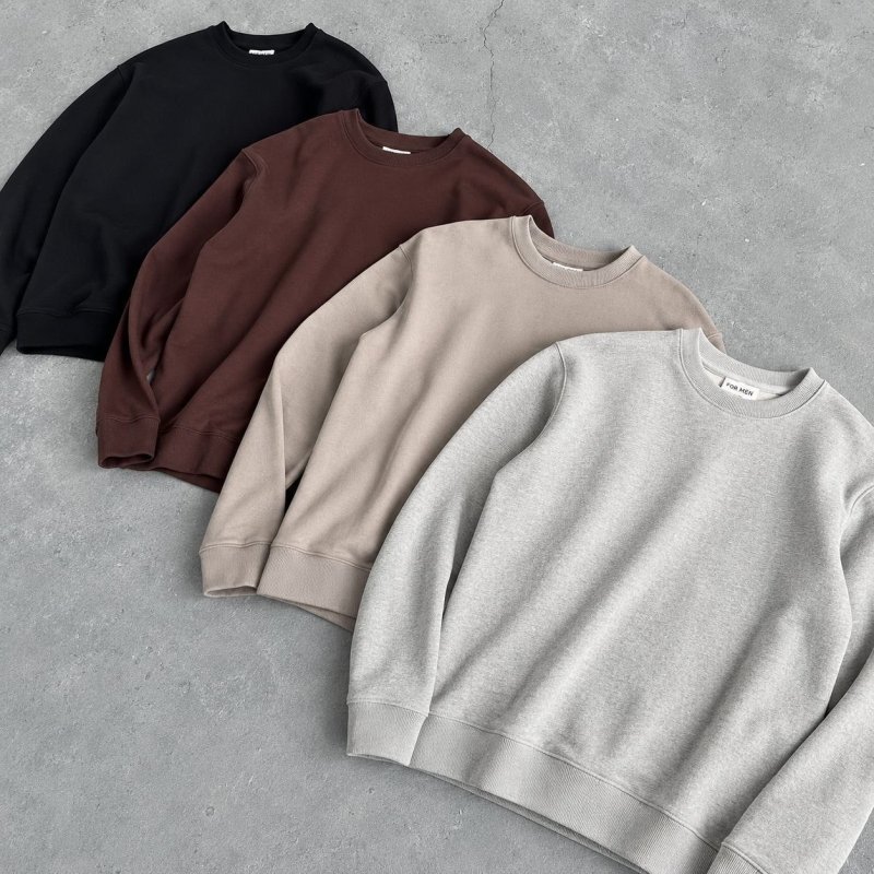 Kit 2 Moletom Gola Careca Liso Confortável Inverno Quente G Multicolorido