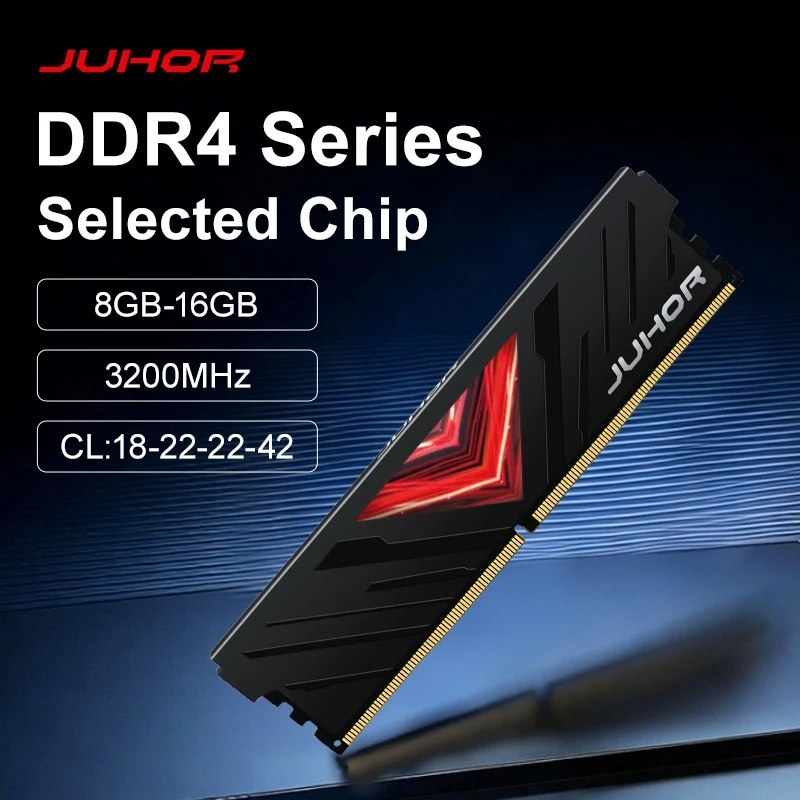 Memória Ram JUHOR Black DDR4 8GB 3200MHz