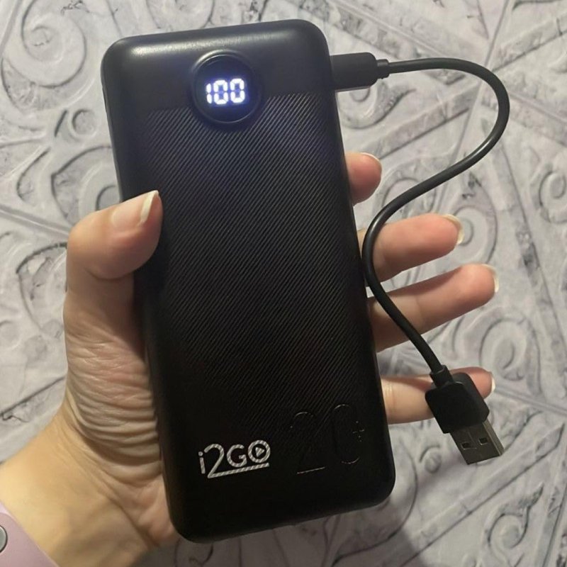 I2GO, Carregador Portátil (Power Bank) Ultra Rápido 20000mAh, Power Delivery 20W