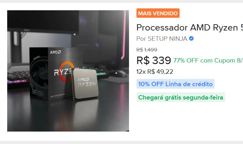 Processador Amd Ryzen 5 5500