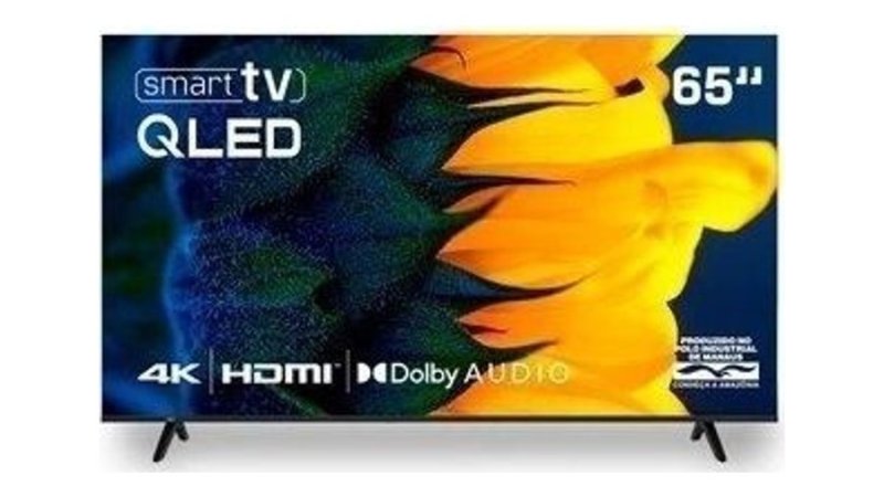 Smart Tv Hq Qled 65 Polegadas 4K Dolby Audio