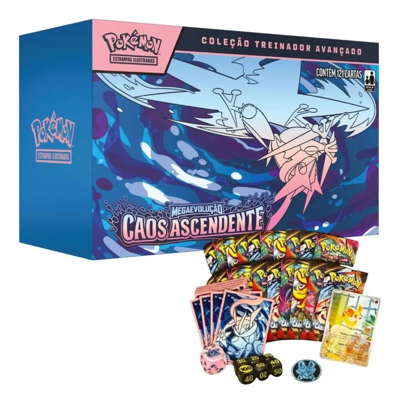 Box Colecionável TCG Coleção Mega Caos Ascendentes