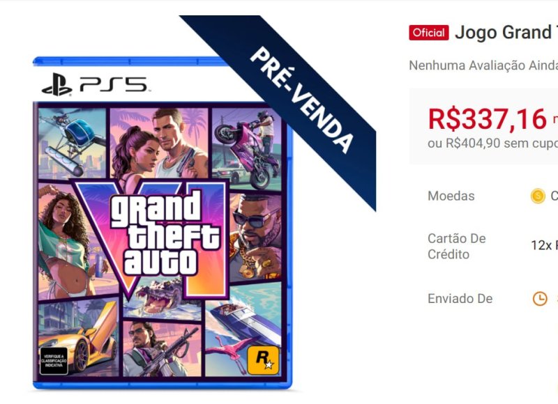 Pré-Venda - Grand Theft Auto Vi