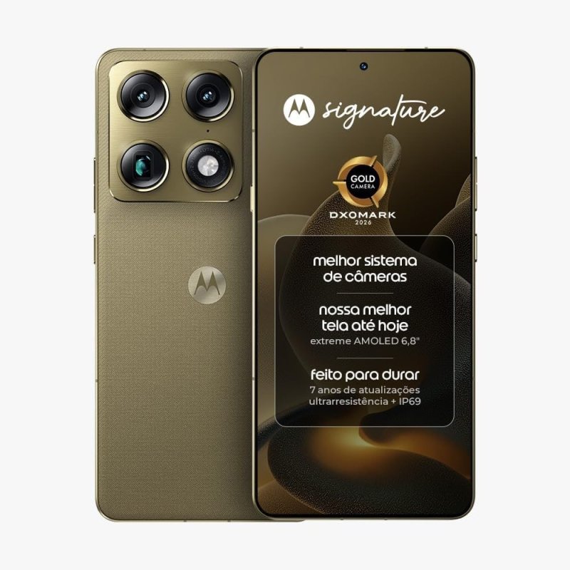 Smartphone Motorola Signature 5G - 512GB 24GB (12GB RAM + 12GB RAM Boost)