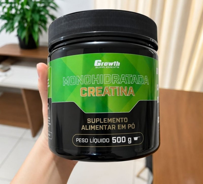 Creatina Monohidratada 500g Growth Supplements - Sem Sabor em Pó