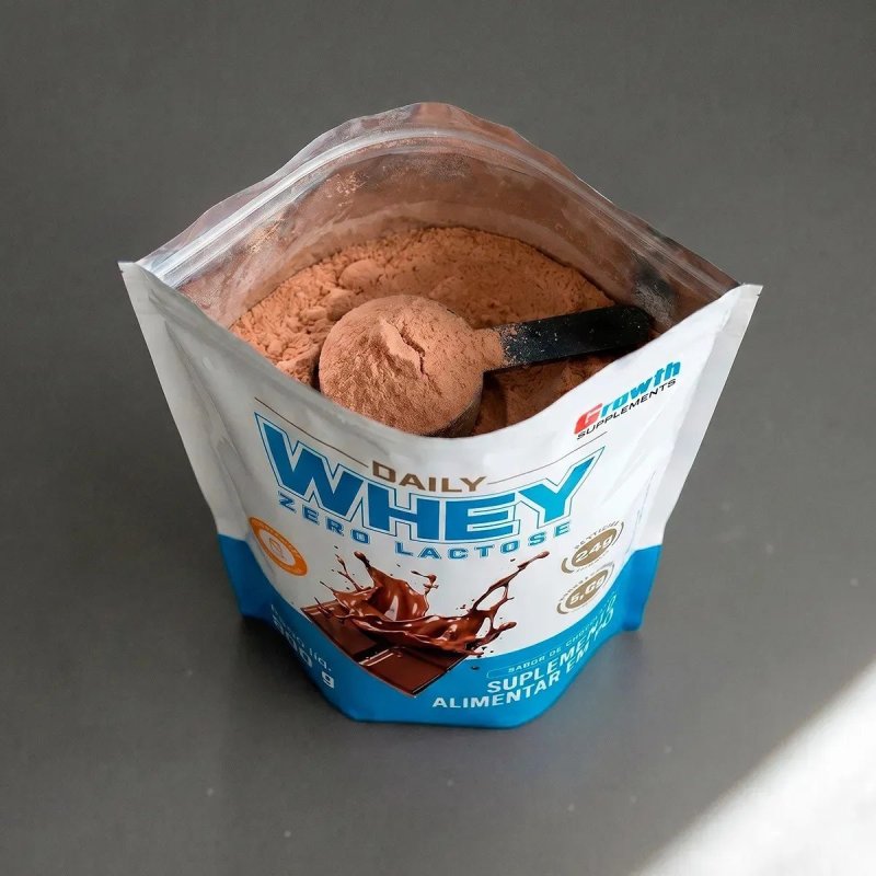 Daily Whey Protein Zero Lactose 800g Growth Supplements Chocolate