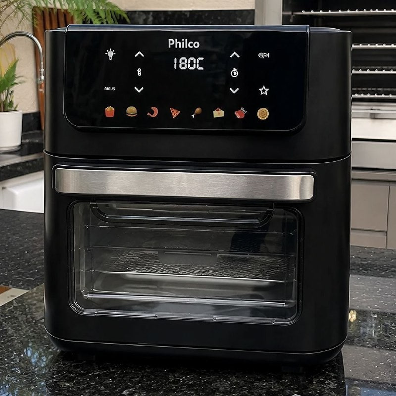Air Fryer Oven Philco 11L 8 Funções Visor 1800W PAF11B 127v