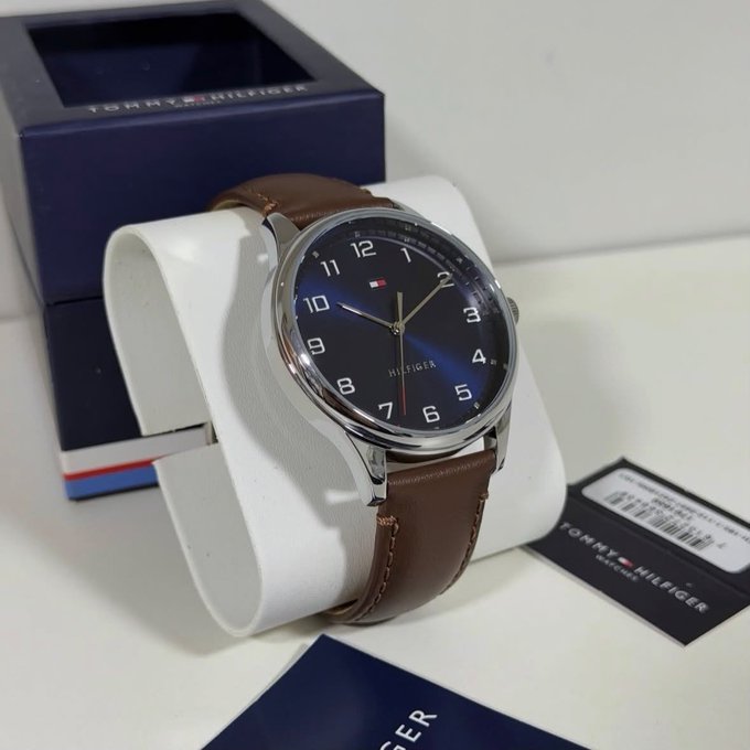 Relógio Tommy Hilfiger Couro Marrom + Frete Grátis