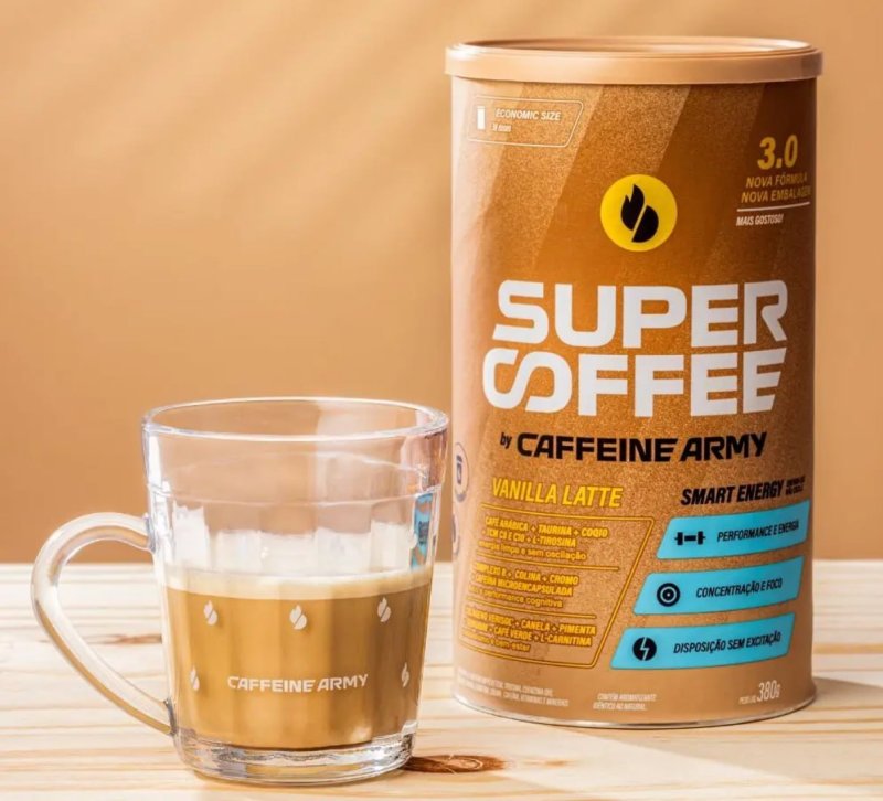 Cappuccino Supercoffee Baunilha 380g - Caffeine Army