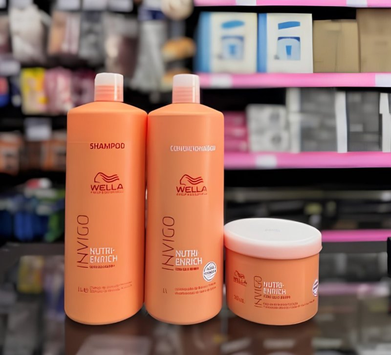 Kit Wella Invigo Enrich Pro Sh 1l + Cond 1l + Masc 500 Ml