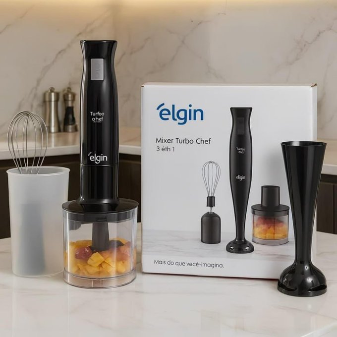 Mixer Turbo Chef Elgin 3 Em 1 200w 220v + Frete Grátis