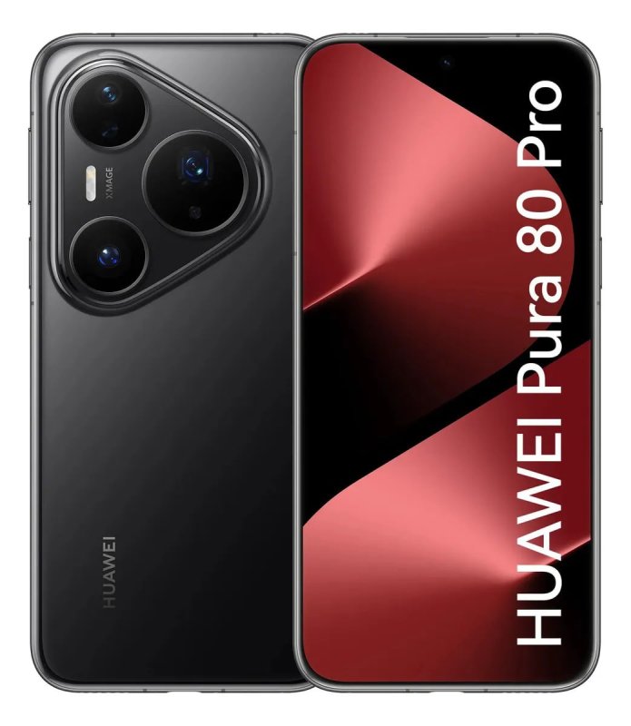 HUAWEI Pura 80 Pro 512GB 12GB RAM - Câmera 1 Polegada - Preto