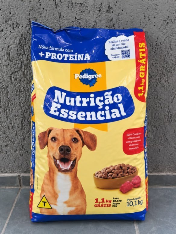 Pedigree Ração Nutrição Essencial Carne para Cães Adultos 10.1kg