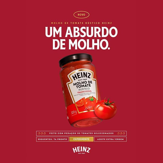 Heinz Molho de Tomate Rústico + Frete Grátis