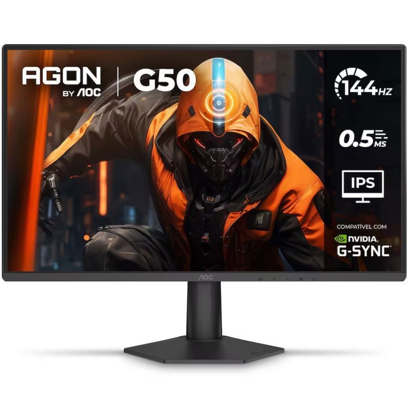 Monitor Gamer 27 AGON 27G50F 144Hz G-Sync 0,5ms HDR10 AOC