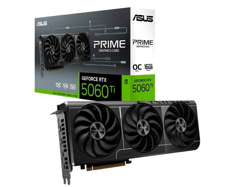 Placa de Vídeo ASUS PRIME-RTX 5060 TI de 16GB
