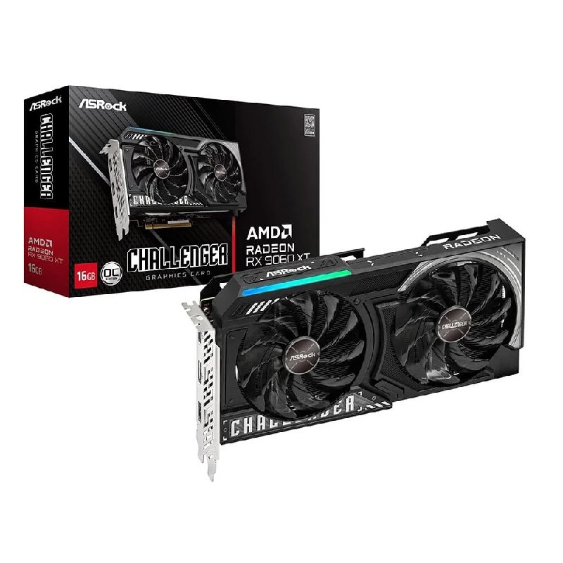 Placa de Vídeo ASRock RX 9060 XT CL de 16GB